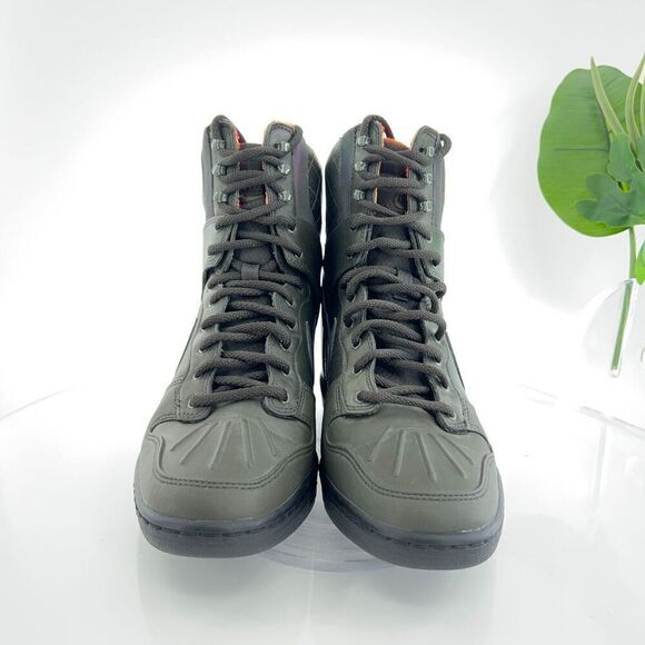 Nike Dunk Sky Hi Hidden Wedge Sneaker boot 2.0 Women Size 9 Green Water Repel - Picture 6 of 16
